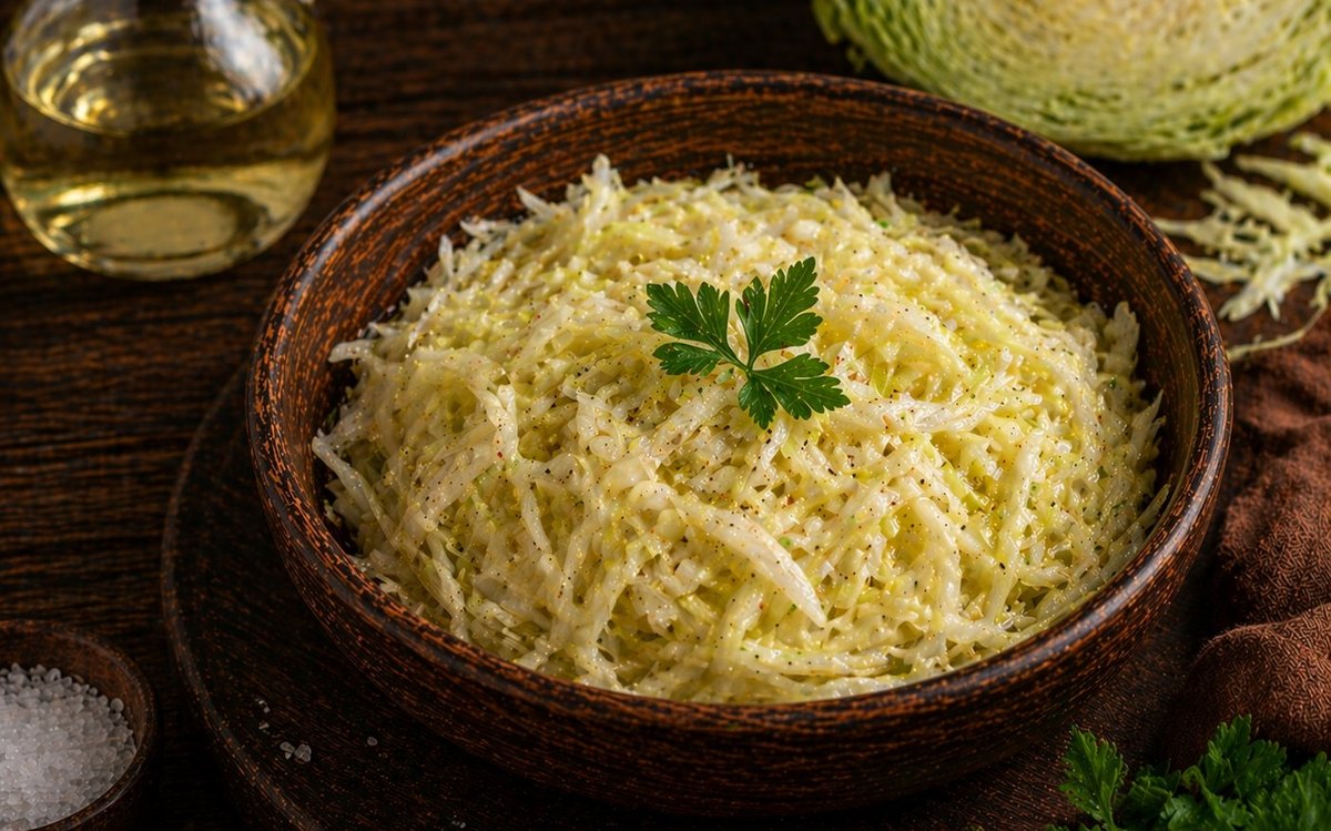 Капустный салат с уксусом